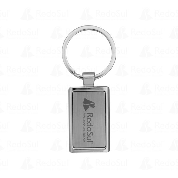 Chaveiro Metálico Personalizado Retangular