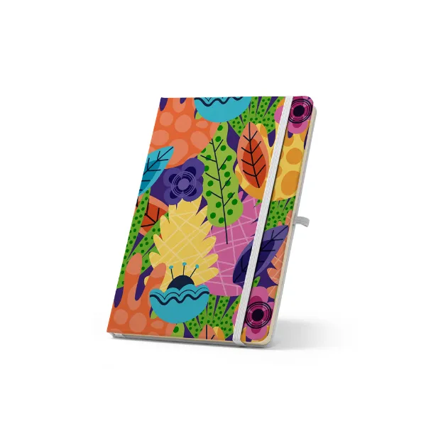 Caderno A5 de capa dura personalizado em poliéster reciclado 300D Caderno A5 de capa dura personalizado em poliéster reciclado 300D