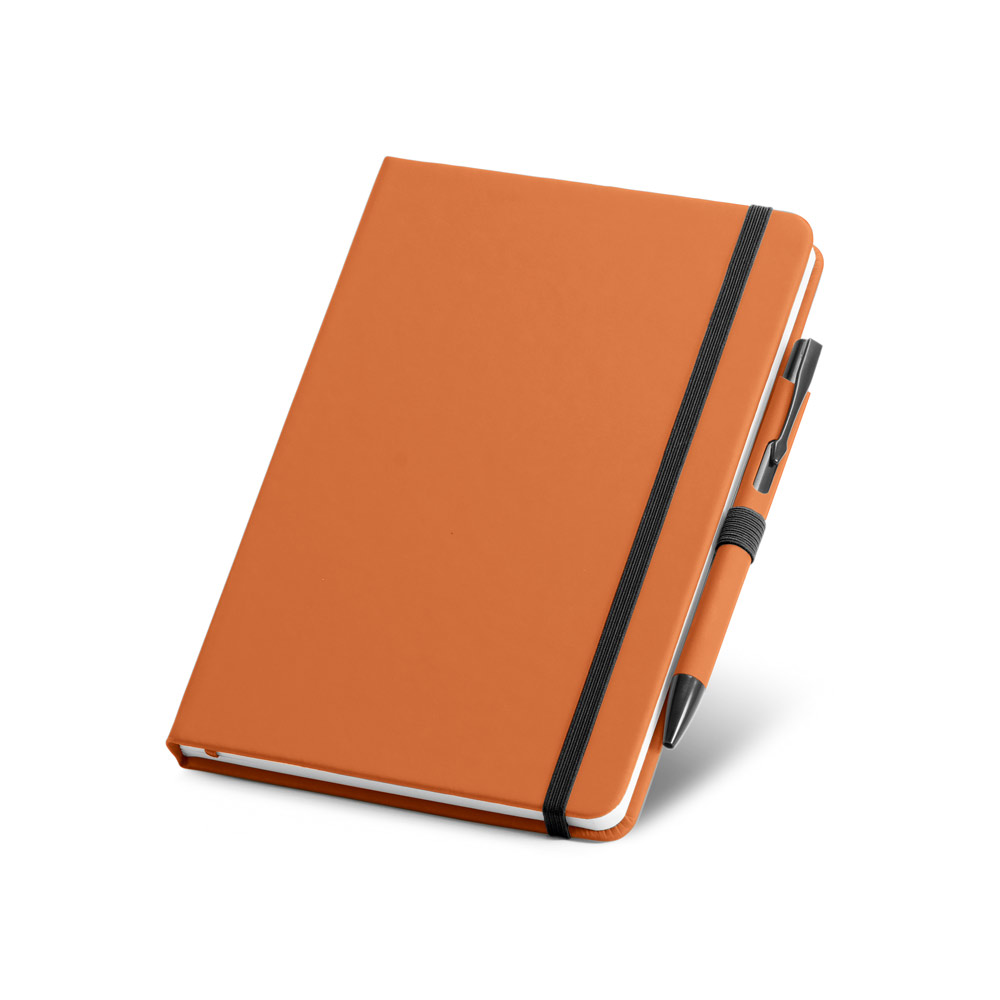 Kit de Caderno e Caneta Esferográfica Personalizado 21 x 14 cm