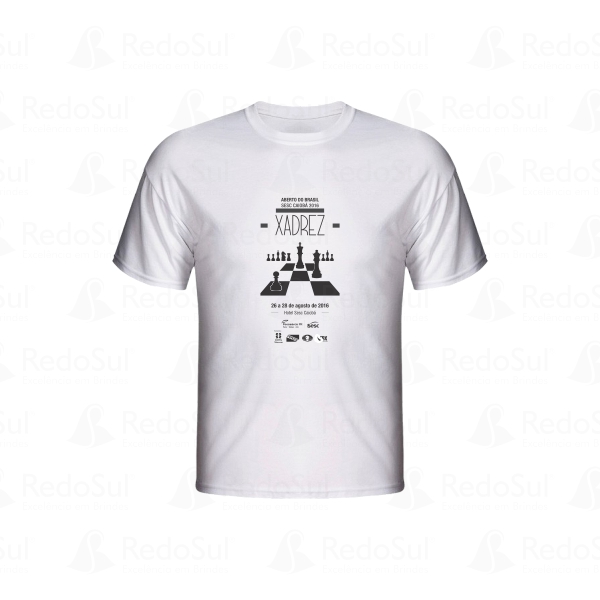 Camiseta Personalizada algodão na cor branca