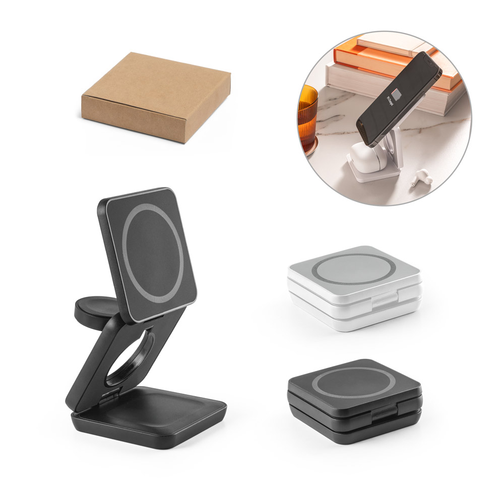  Carregador personalizado magnético wireless super rápido dobrável 