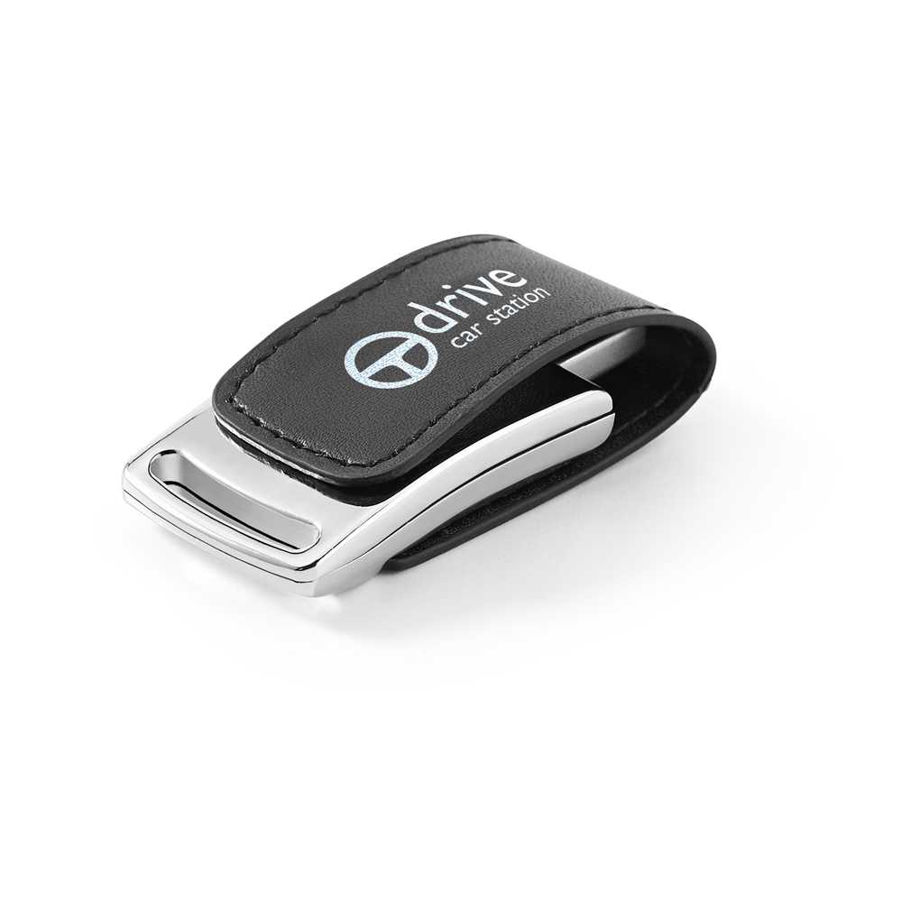 RD 97525-Pen drive personalizado em couro sintético de 8 gb