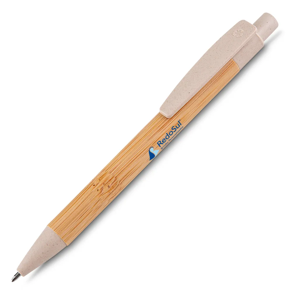 RD 10884-Caneta de bambu personalizada com estojo RD 10884-Caneta de bambu personalizada com estojo