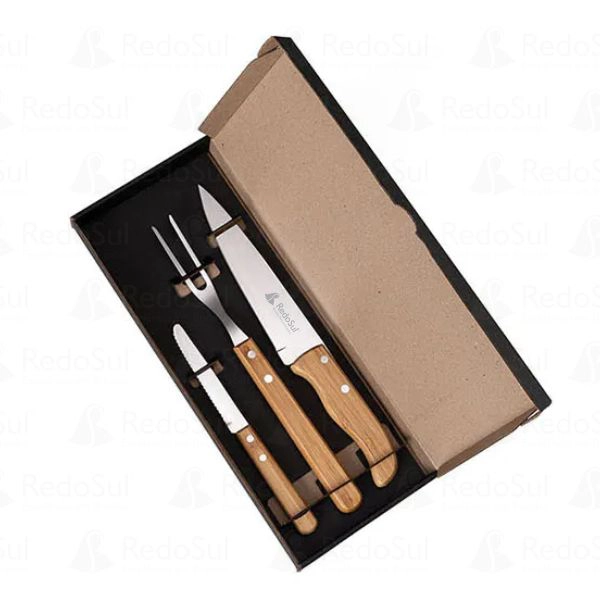 Kit de facas para churrasco personalizadas