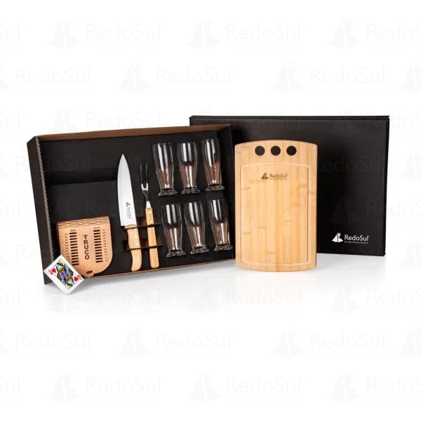Kit personalizado Churrasco e cerveja com baralho de truco