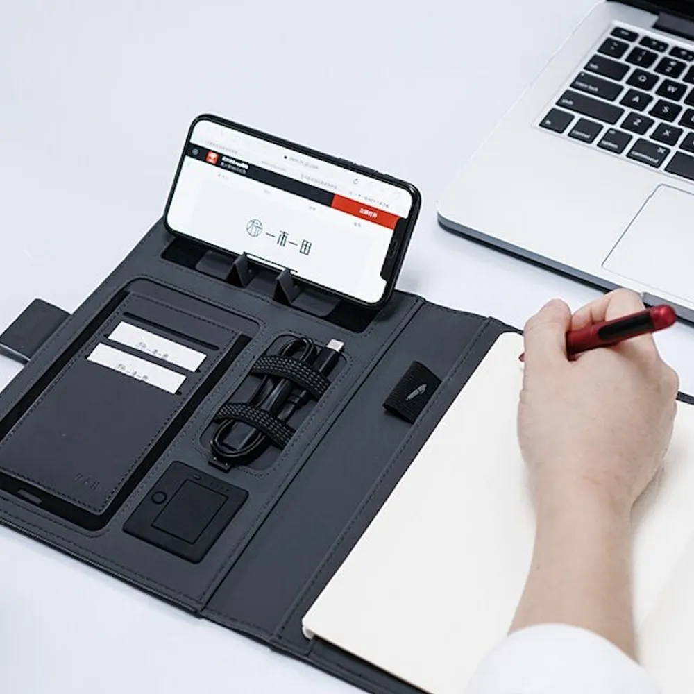 Caderno de anotações Personalizado com Power Bank