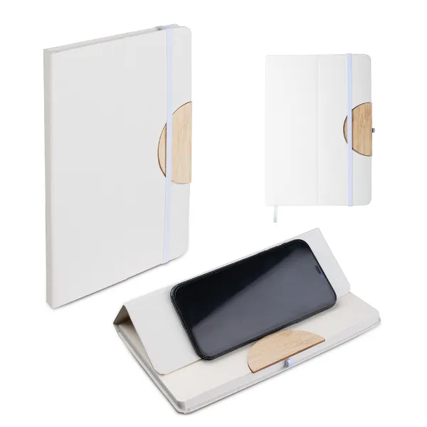 Caderno personalizado ecológico produzido com caixa de leite