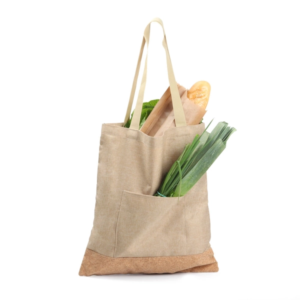 Bolsa de Cortiça personalizada  tamanho 35 x 38 cm