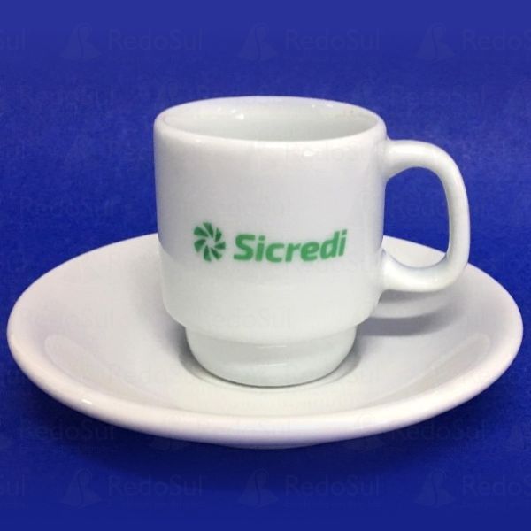 Xícara de porcelana personalizada 65 ml