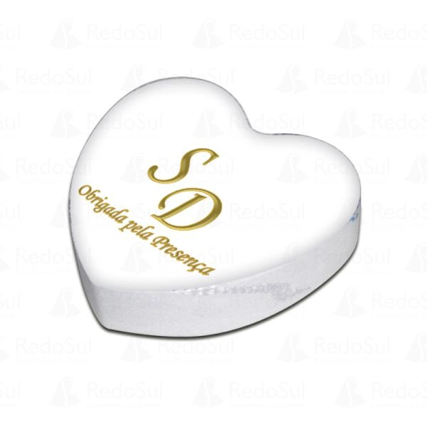 Toalhas prensadas Personalizadas em Formato de Coração