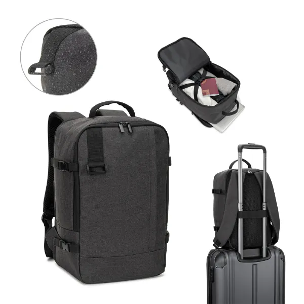 Mochila personalizada com as dimensões exigidas pelas companhias aéreas