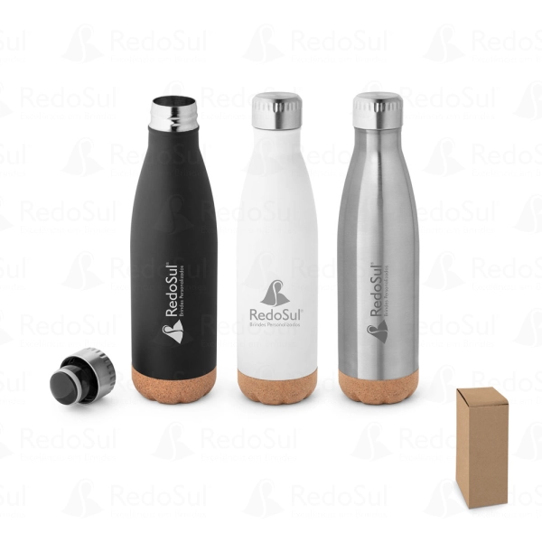 Squeeze personalizado Inox com parede dupla