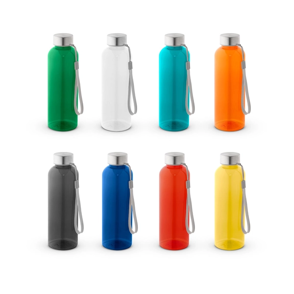 Squeeze em rPET totalmente reciclado e tampa em aço inox 580 ml